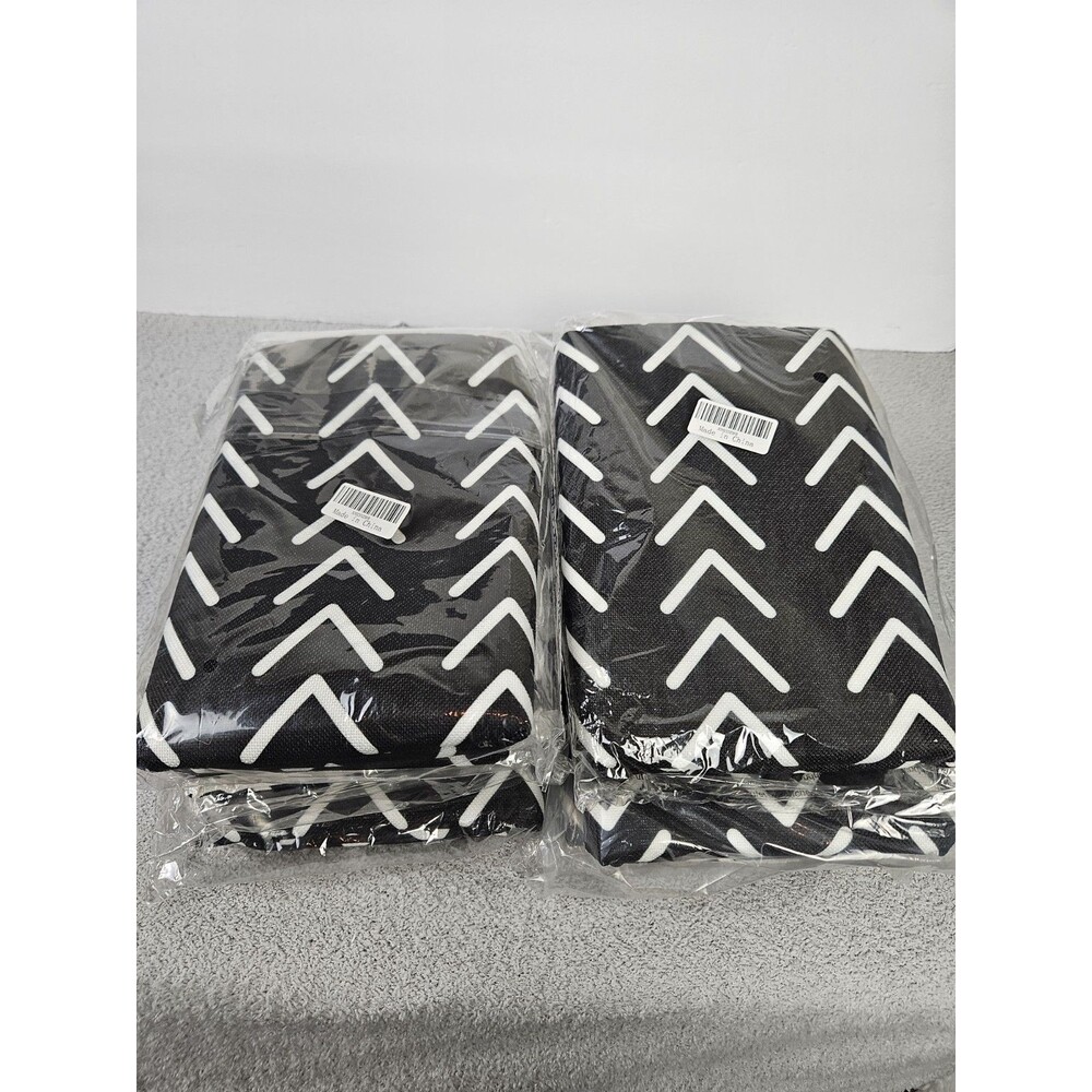 6x Decorative Throw Pillow Covers Sets of 4 Black White Cushions Sofa Bed 17x17"